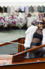 RITA ORA Arrives in Venice 08/30/2023