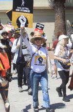ROSANNA ARQUETTE at SAG Strike at Paramount Studios in Hollywood 08/15/2023