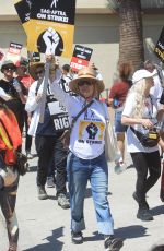 ROSANNA ARQUETTE at SAG Strike at Paramount Studios in Hollywood 08/15/2023