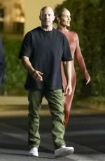 ROSIE HUNTINGTON-WHITELEY and Jason Statham Out for Dinner at Funke Restaurant in Beverly Hills 08/15/2023