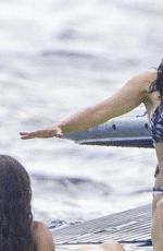 SALMA HAYEK in Bikini at a Boat in Mexico 08/13/2023