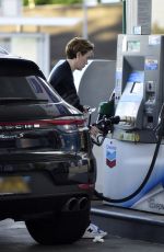 SARAH PAULSON at a Gas Station in Los Angeles 08/06/2023