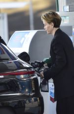 SARAH PAULSON at a Gas Station in Los Angeles 08/06/2023