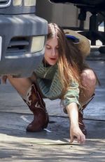 SCOUT WILLIS at a Smog Check Station in Los Feliz 08/01/2023