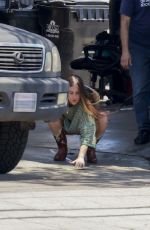 SCOUT WILLIS at a Smog Check Station in Los Feliz 08/01/2023