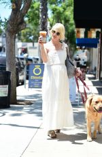 SELMA BLAIR Out with Her Dog in Los Angeles 08/02/2023