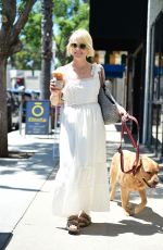SELMA BLAIR Out with Her Dog in Los Angeles 08/02/2023
