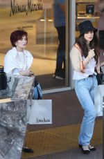 SHARON and AIMEE OSBOURNE Shopping at Neiman Marcus in Beverly Hills 08/10/2023