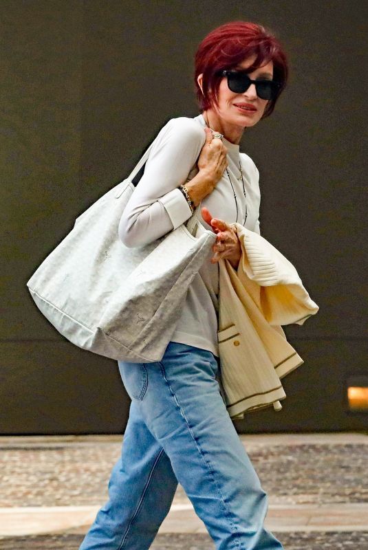 SHARON OSBOURNE Arrives at Maybourne Luxury Hotel in Beverly Hills 08/19/2023