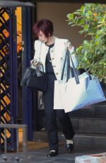 SHARON OSBOURNE Shopping SPRWMN store on Melrose Place in West Hollywood 08/18/2023