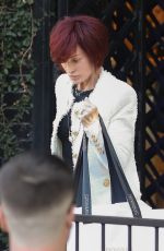 SHARON OSBOURNE Shopping SPRWMN store on Melrose Place in West Hollywood 08/18/2023