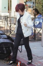 SHARON OSBOURNE Shopping SPRWMN store on Melrose Place in West Hollywood 08/18/2023