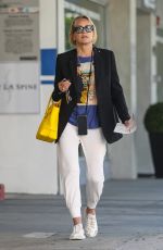 SHARON STONE Out with Her Son in Beverly Hills 08/16/2023