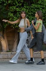 SIMI and HAZE KHADRA Out for Dinner with a Friend in Beverly Hills 08/25/2023