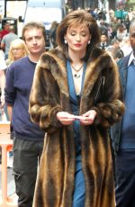 SOPHIE TURNER on the Set of ITVX Drama Joan in Birmingham 08/11/2023