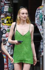 SOPHIE TURNER Out and About in New York 08/12/2023