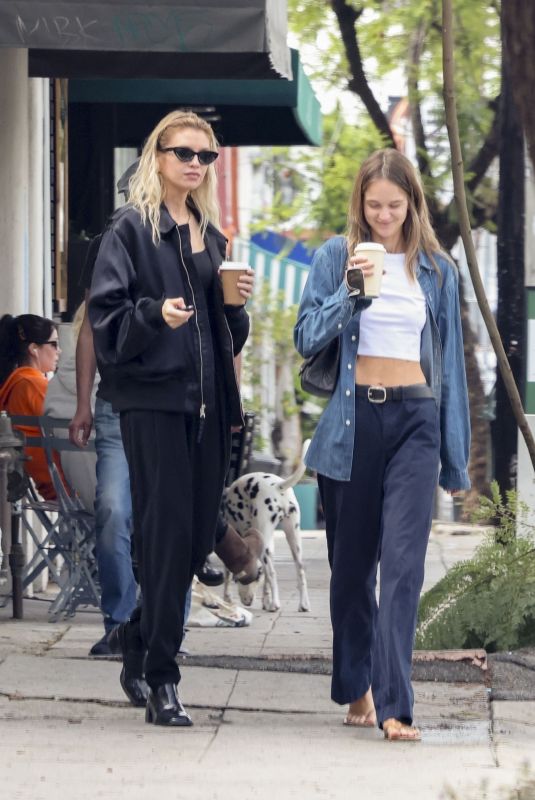 STELLA MAXWELL Out for Coffee with a Friend in Los Feliz 08/21/2023