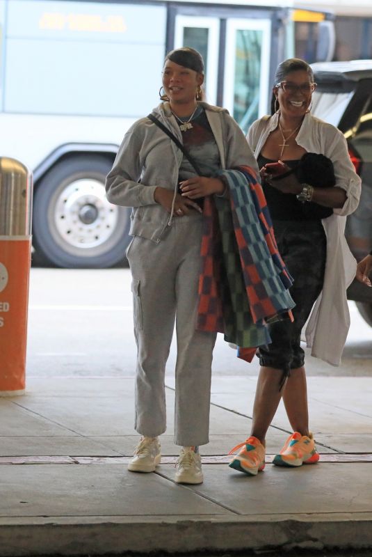 STORM REID Out with Her Mother in Los Angeles 08/07/2023
