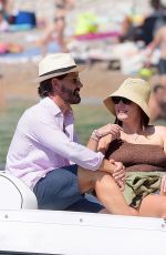 TAMARA ECCLESTONE and Jay Rutland Out at a Beach in France 08/20/23