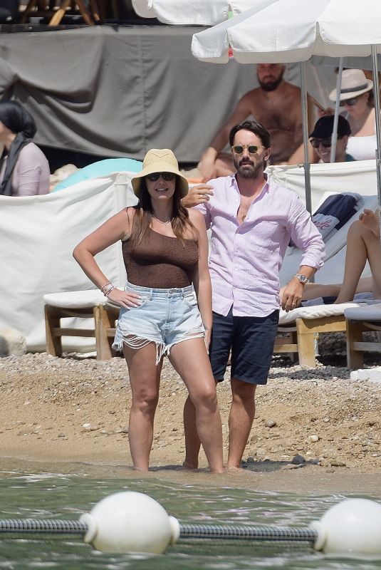 TAMARA ECCLESTONE and Jay Rutland Out at a Beach in France 08/20/23