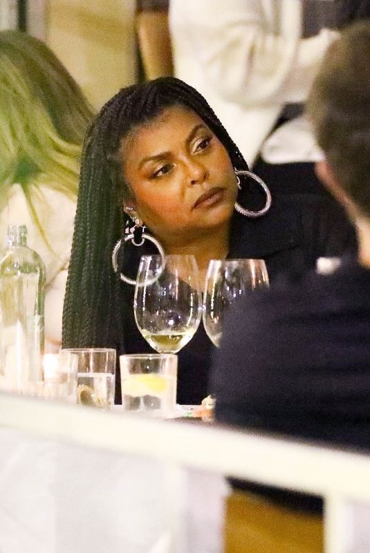 TARAJI P. HENSON Out for Dinner with a Friend at E Baldi in Beverly Hills 08/26/2023