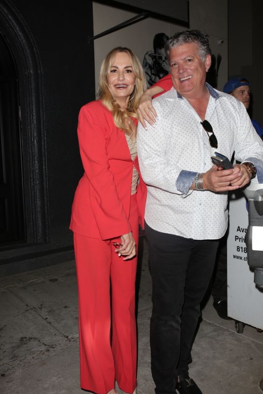 TAYLOR ARMSTRONG and John H Bluher Leaves Craig’s in West Hollywood 08/23/2023