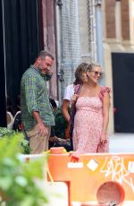TAYLOR NEISEN and Liev Schreiber Out with Their Dog in New York 08/14/2023