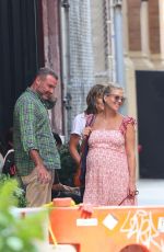 TAYLOR NEISEN and Liev Schreiber Out with Their Dog in New York 08/14/2023