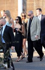TAYLOR SWIFT and ZOE KRAVITZ Heading to Margaret Qualley and Jack Antonoff Wedding Party in Beach Haven 08/19/2023