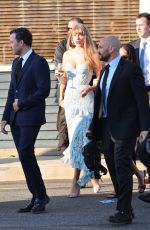 TAYLOR SWIFT and ZOE KRAVITZ Heading to Margaret Qualley and Jack Antonoff Wedding Party in Beach Haven 08/19/2023