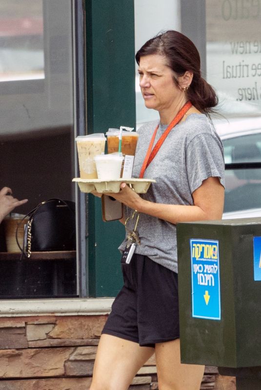 TIFFANI THIESSEN Out for Coffee in Los Angeles 08/10/2023