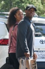 TOMASINA PARROTT and Larenz Tate at Grocery Shopping at Erewhon Market in Calabasas 08/25/2023