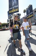 VANESSA MINNILLO and DANIELA RUAH at SAG Strike at Paramount Studio in Hollywood 08/02/2023