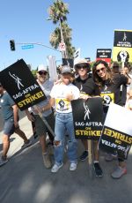 VANESSA MINNILLO and DANIELA RUAH at SAG Strike at Paramount Studio in Hollywood 08/02/2023