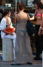 VIOLETTA KIMYSHAN and JORDAN KANEGIS Out for Ice Cream in Saint Tropez 08/25/2023 