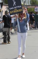 VVIRGINIA MADSEN at Fox Studios for SAG AFTRA Strike in Los Angeles 08/01/2023