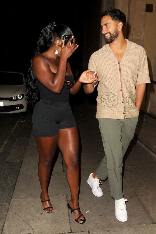 WHITNEY ADEBAYO Arrives at Libertine Nightclub in London 08/06/2023