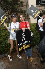 WILLA HOLLAND at Sag-aftra and Wga Strike at Warner Brothers Studios in Burbank 08/11/2023