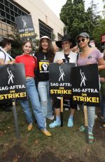 WILLA HOLLAND at Sag-aftra and Wga Strike at Warner Brothers Studios in Burbank 08/11/2023