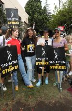 WILLA HOLLAND at Sag-aftra and Wga Strike at Warner Brothers Studios in Burbank 08/11/2023