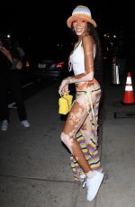 WINNIE HARLOEW Arrives at a Party at Giorgio Baldi in Santa Monica 08/15/2023