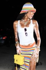 WINNIE HARLOEW Arrives at a Party at Giorgio Baldi in Santa Monica 08/15/2023