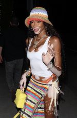 WINNIE HARLOEW Arrives at a Party at Giorgio Baldi in Santa Monica 08/15/2023