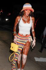 WINNIE HARLOEW Arrives at a Party at Giorgio Baldi in Santa Monica 08/15/2023