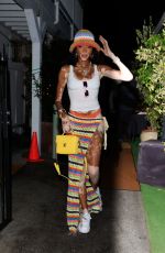 WINNIE HARLOW Night Out in Los Angeles 08/15/2023
