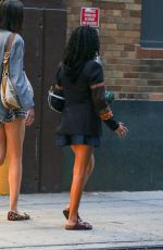 YARA SHAHIDI Out with a Friend in New York 08/28/2023 