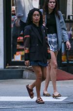 YARA SHAHIDI Out with a Friend in New York 08/28/2023 