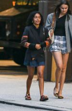 YARA SHAHIDI Out with a Friend in New York 08/28/2023 