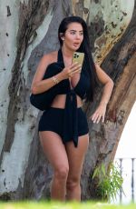 YAZMIN OUKHELLOUN Out with Friends on Vacation in Marbella 08/16/2023