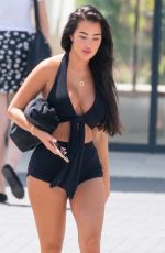 YAZMIN OUKHELLOUN Out with Friends on Vacation in Marbella 08/16/2023
